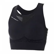 Biustonosze - Damski Stanik sportowy BRUBECK CROP TOP GYM ATHLETIC CR10210-CZARNY – Czarny - miniaturka - grafika 1