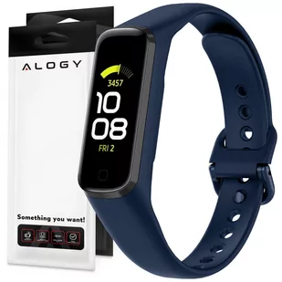 Sportowy pasek gumowy soft Alogy strap do Samsung Galaxy Fit 2 SM-R220 Sky Blue - Akcesoria do smartwatchy - miniaturka - grafika 1
