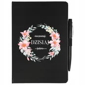 Notesy i bloczki - NOTES PLANER DŁUGOPIS A5 WCZORAJ DZISIAJ JUTRO Wzo - miniaturka - grafika 1