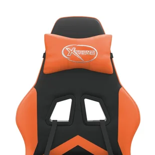 Lumarko Obrotowy fotel gamingowy, czarno-pomarańczowy, sztuczna skóra - Fotele gamingowe - miniaturka - grafika 9