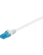 Kable miedziane - Goobay 59832 " kabel krosowy CAT 6 A "", "U/UTP, 20 m Biały/Czarny 59832 - miniaturka - grafika 1