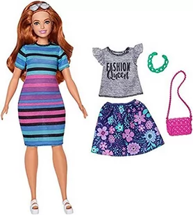 Mattel Barbie Fashionistas Happy Hued FJF69 - Lalki dla dziewczynek - miniaturka - grafika 3