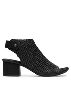 Sandały damskie - Rieker Sandały 64670-00 Czarny - miniaturka - grafika 1