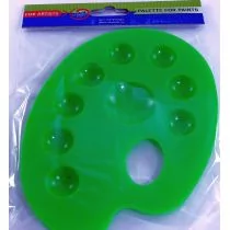 Starpak Paleta do farb plast owalna mix kolorów - Przybory szkolne - miniaturka - grafika 1