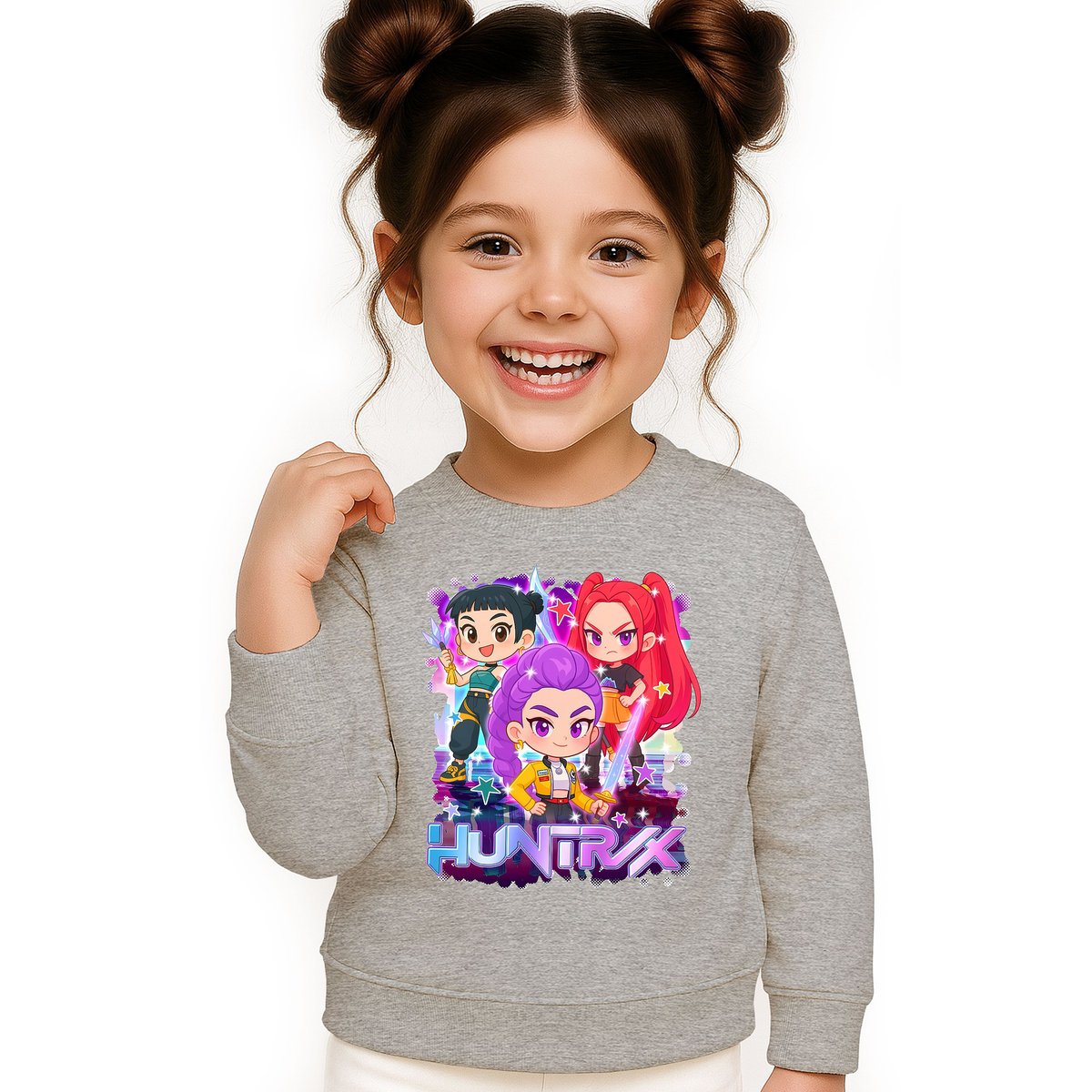 BLUZA DZIECIĘCA KPOP DEMON HUNTERS HUNTRIX 134-140 BAWEŁNIANA JAKOŚĆ
