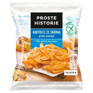 Proste Historie Kartofle ze skórką grubo ciosane 600 g - Frytki - miniaturka - grafika 1