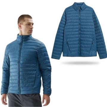 Kurtka Męska 4F Puchowa Pikowana Sportowa Na Co Dzień Przejściowa Jesienna