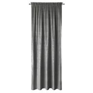 Zasłony - Zasłona Cypr grafitowa 140 x 270 cm na taśmie - miniaturka - grafika 1