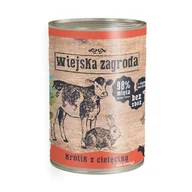 Mokra karma dla kotów - ALPHA SPIRIT I WIEJSKA ZAGRODA Wiejska Zagroda Królik z Cielęciną Dla Kociąt 400 g - miniaturka - grafika 1