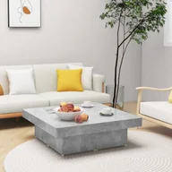 Ławy i stoliki kawowe - vidaXL vidaXL Stolik kawowy, szarość betonu, 90x90x28 cm, płyta wiórowa - miniaturka - grafika 1
