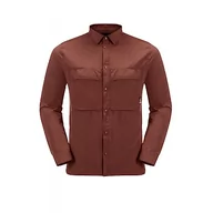 Koszule męskie - Jack Wolfskin Atacama Koszula Barn Red S - miniaturka - grafika 1