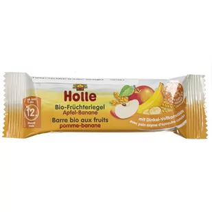 Holle Bio Batonik owocowy dla dzieci o smaku jabłkowo-bananowym 25g - Przekąski dla dzieci - miniaturka - grafika 1