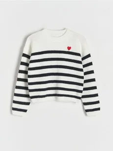 Reserved - Sweter w paski - wielobarwny - Swetry dla dziewczynek - miniaturka - grafika 1
