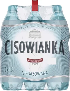 Woda Cisowianka Cisowianka Naturalna woda mineralna niegazowana niskosodowa 1,5 l x 6 sztuk - Woda - miniaturka - grafika 1