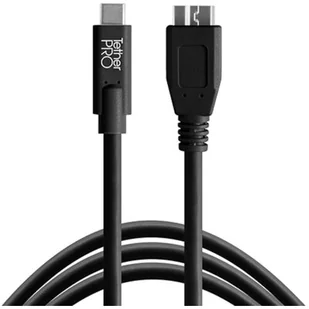 Kabel USB-C - Micro-B TETHER TOOLS Pro 4.6m Czarny - Akcesoria fotograficzne - miniaturka - grafika 1