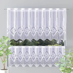 Zazdrostki żakardowe metrażowe Kelia 638087 70 cm - Firany - miniaturka - grafika 1