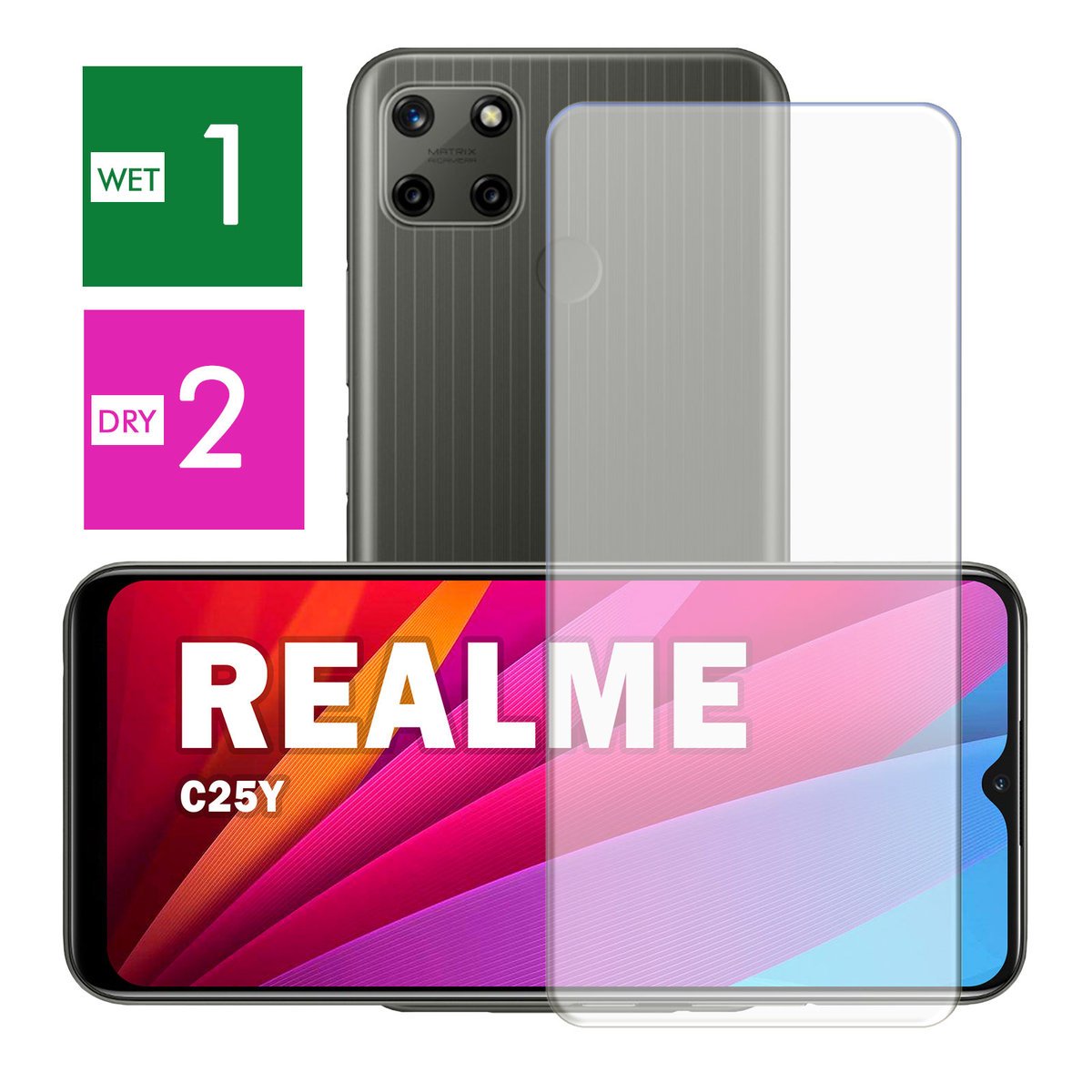 PANCERNE SZKŁO HARTOWANE DO REALME C25Y SZYBKA NA TELEFON JAKOŚĆ