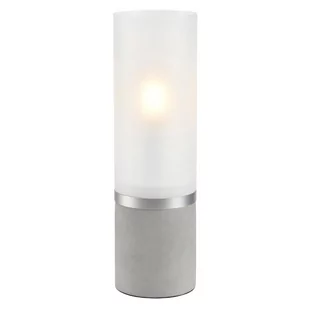Biurkowa lampka Molo 108594 Markslojd tuba szklana betonowa biała - Lampy stojące - miniaturka - grafika 1