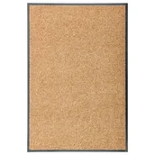 Wycieraczki - vidaXL Wycieraczka z możliwością prania, kremowa, 60 x 90 cm - miniaturka - grafika 1