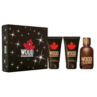 Zestawy perfum męskich - Dsquared2 Wood Pour Homme zestaw woda toaletowa spray 100ml + żel pod prysznic 100ml + balsam po goleniu 100ml - miniaturka - grafika 1