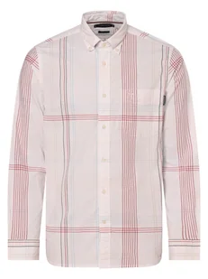 Tommy Hilfiger Koszula męska Mężczyźni Regular Fit Bawełna biały|czerwony|niebieski w kratkę, M - Koszule męskie - miniaturka - grafika 1