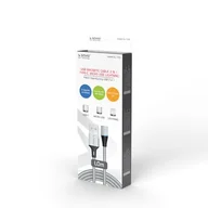 Kable USB - Savio Kabel USB USB Typ C Micro Lighting CL-153 1 m - miniaturka - grafika 1