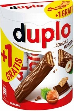 Duplo Wafelki Ferrero w Mlecznej Czekoladzie 11-pak 200 g