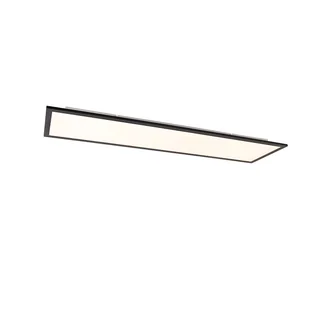 QAZQA Nowoczesny panel LED czarny 120 cm z funkcją ściemniania do ciepłego światła - Liv - Oprawy, klosze i abażury - miniaturka - grafika 1