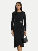 Sukienki - LAUREN RALPH LAUREN Sukienka codzienna 200980222001 Czarny Slim Fit - miniaturka - grafika 1