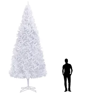 vidaXL Sztuczna choinka, 500 cm, biała - Choinki - miniaturka - grafika 1