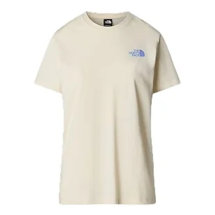 The North Face NF0A8C4W973 W S/S Box NSE TAILGRID INFILL Relaxed Te Damska koszulka White Dune/Wirtualny Niebieski, rozmiar XXL, White Dune/Virtual Blue, XXL - Koszulki i topy damskie - miniaturka - grafika 1