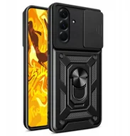 Etui i futerały do telefonów - ETUI PANCERNE DO SAMSUNG GALAXY A56 CZARNE ARMOR HOLDER RING CASE KABURA - miniaturka - grafika 1