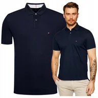 Koszulki męskie - TOMMY HILFIGER granatowa polowka meska koszulka polo meska PREMIUM TOMMY HILFIGER granatowa polowka meska koszulka polo meska PREMIUM r.S - miniaturka - grafika 1