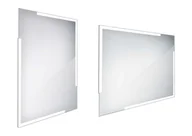 Lustra - Nimco Lustra - Lustro z oświetleniem LED, 60x80 cm, kwadratowe, aluminiowe ZP 14002 - miniaturka - grafika 1