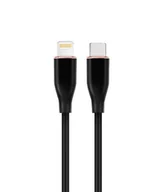 Kable USB - GEMBIRD Wysokiej jakości silikonowy kabel USB Type-C do 8-pinowego ładowania i transmisji danych 1.5m czarny - miniaturka - grafika 1