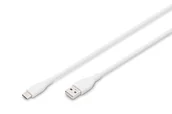 Kable USB - DIGITUS Kabel przyłączeniowy USB 2.0 typ C-A silikonowy M/M 1m w - miniaturka - grafika 1