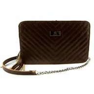 Torebki damskie - T-07 Torebka Marita-gnieciony brąz KEMER - miniaturka - grafika 1