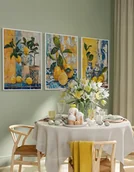 Obrazy i zdjęcia - Zestaw plakatów - Cytryny i ceramika (set188) - miniaturka - grafika 1