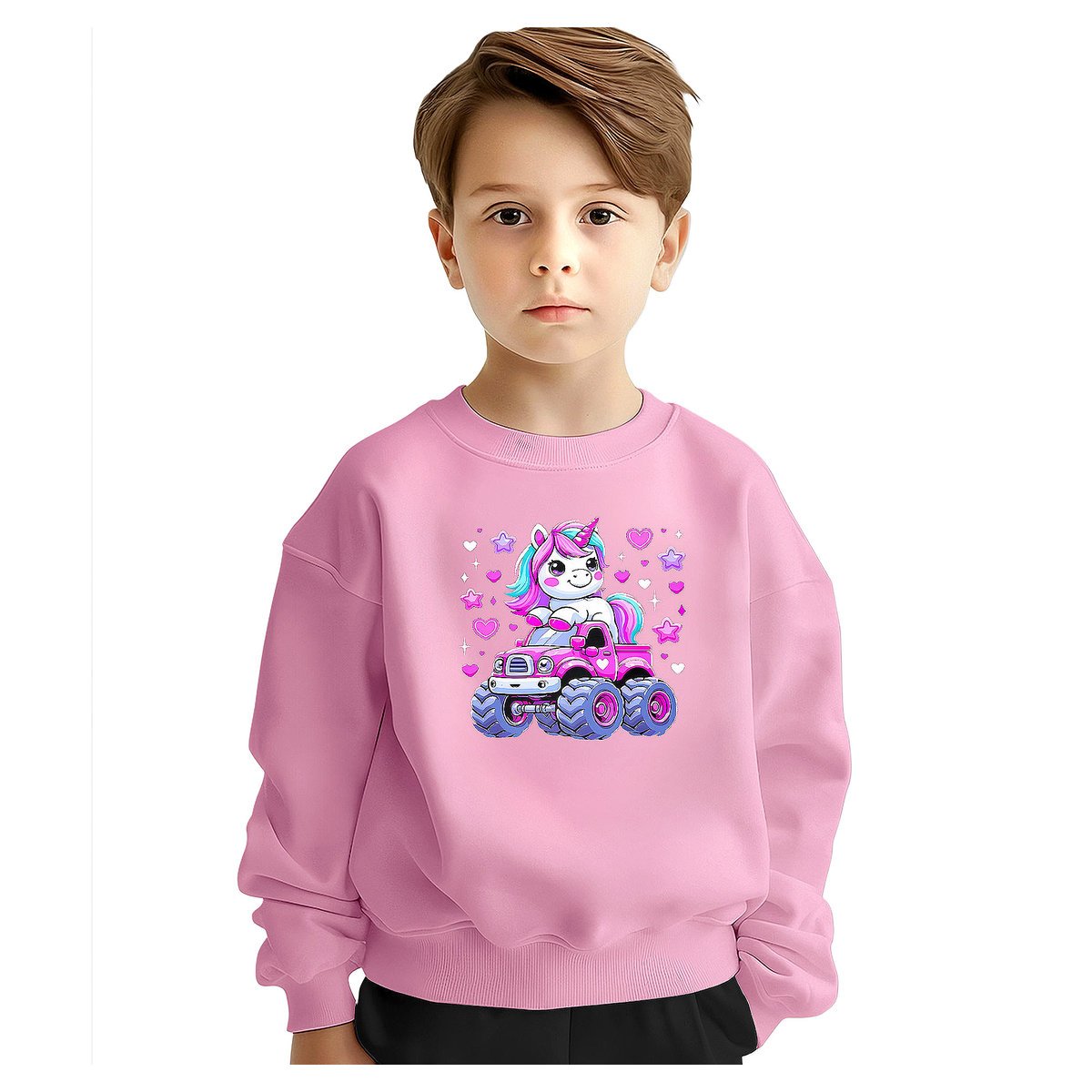 BLUZA DZIECIĘCA JEDNOROŻEC MONSTER TRUCK 146-152 DLA CHŁOPCA DZIEWCZYNKI