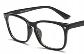 Okulary korekcyjne, oprawki, szkła - Okulary do czytania czarne +1.5 - miniaturka - grafika 1