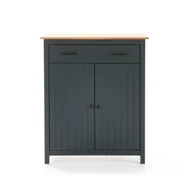 Komody - Antracytowa drewniana komoda Marckeric Miranda - miniaturka - grafika 1