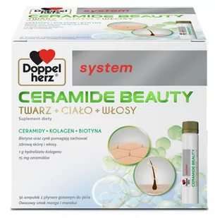 Doppelherz System Ceramide Beauty Płyn 30 amp. po 25 ml - Włosy, skóra, paznokcie - miniaturka - grafika 1