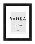 Ramki na zdjęcia - Ramka na zdjęcia 18x24 cm Czarna - miniaturka - grafika 1
