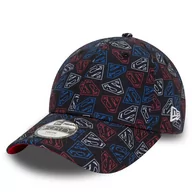 Czapki dla dzieci - Czapka z daszkiem New Era Kids Super Aop 940 Supman 60435031 S Kolorowy - miniaturka - grafika 1