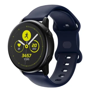 Cadorabo Silikonowa pasek 20mm kompatybilny z Samsung Galaxy Watch 42mm / 3 / 4 / 5 / Sport w NIEBIESKI - Wymienna opaska do Huawei Watch 2 do Nokia.. - Akcesoria do smartwatchy - miniaturka - grafika 1