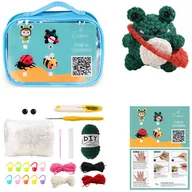 Pasmanteria - Zestaw Do Szydełkowania Szydełko Włóczka Instrukcja Video Projekt Żaba - miniaturka - grafika 1