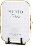 Ramki na zdjęcia - Ramka na zdjęcie zdjęcia metalowa złota 20x15x2,5 169268 - miniaturka - grafika 1