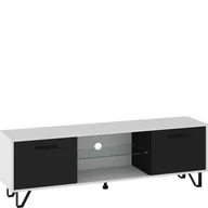 Szafki RTV - Szafka RTV 160 BOS-13 Boss MebloCross Craft Biały / Grafit Mat - miniaturka - grafika 1