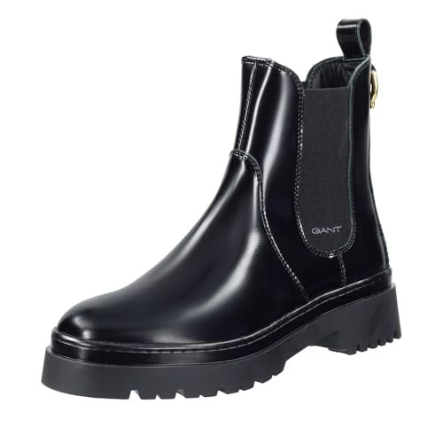GANT FOOTWEAR ALIGREY Chelsea damskie kozaki, czarne, 41 EU, czarny, 41 EU