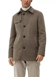 s.Oliver Męski 2116651 płaszcz z mieszanki wełny, 86W6, 44, 86w6 - Płaszcze męskie - miniaturka - grafika 1